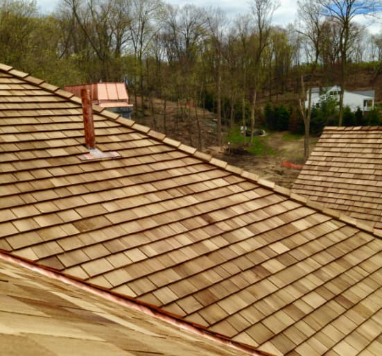 Cedar Shake Roof Installation