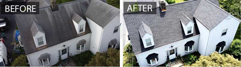 before after roof replacement white plains ny